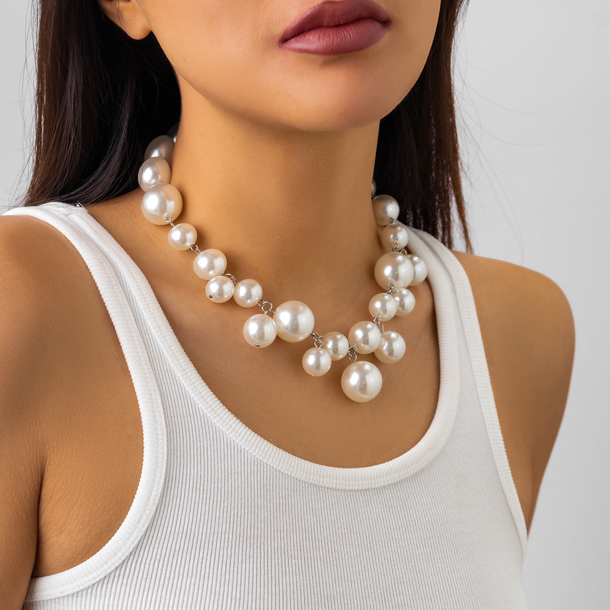 Fashion Exaggerated Large Beads Necklace