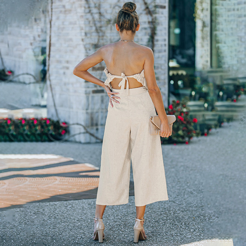 Fashion Pleated Ankle-Length Pants