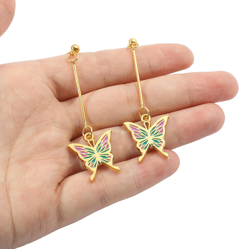 Fashion Butterfly Tassel Earrings