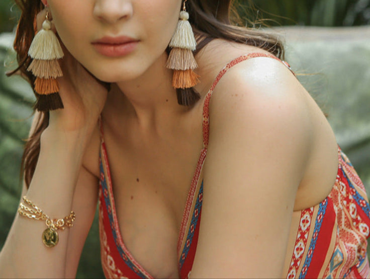 Fashion Multi-Layer Tassel Earrings