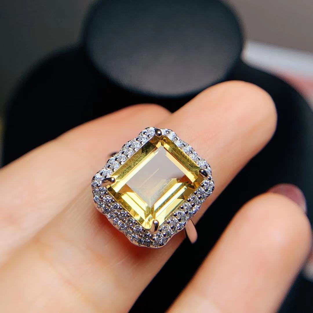 Fashion Citrine Gold Plated Ring