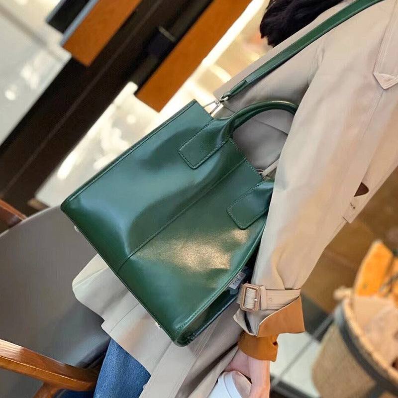 Fashion Genuine Leather Crossbody Handbag