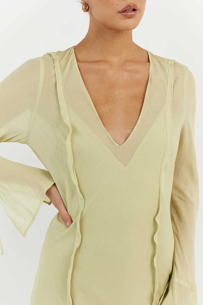 Elodie Sheer Layer Maxi Dress