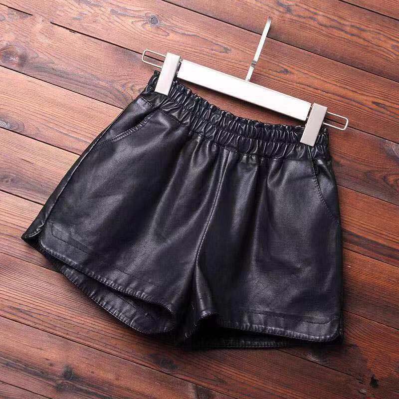 Fashion PU Leather Shorts