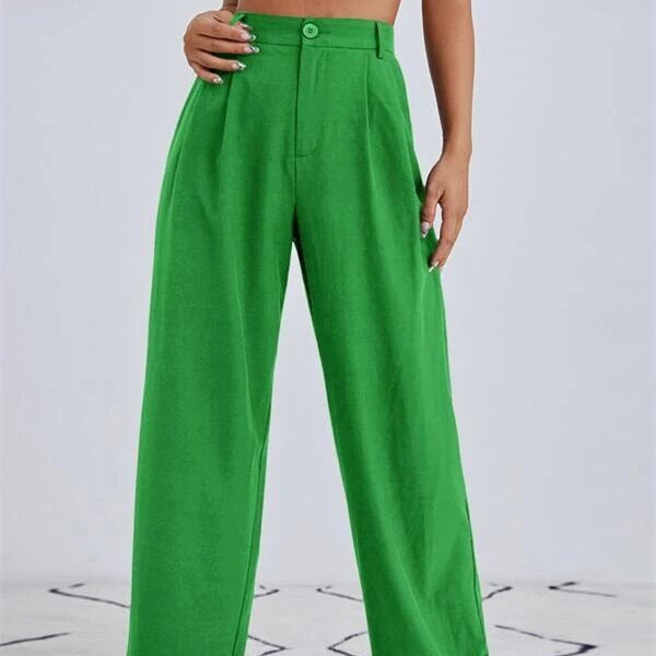 Fashion High Waist Casual Wide-Leg Pants