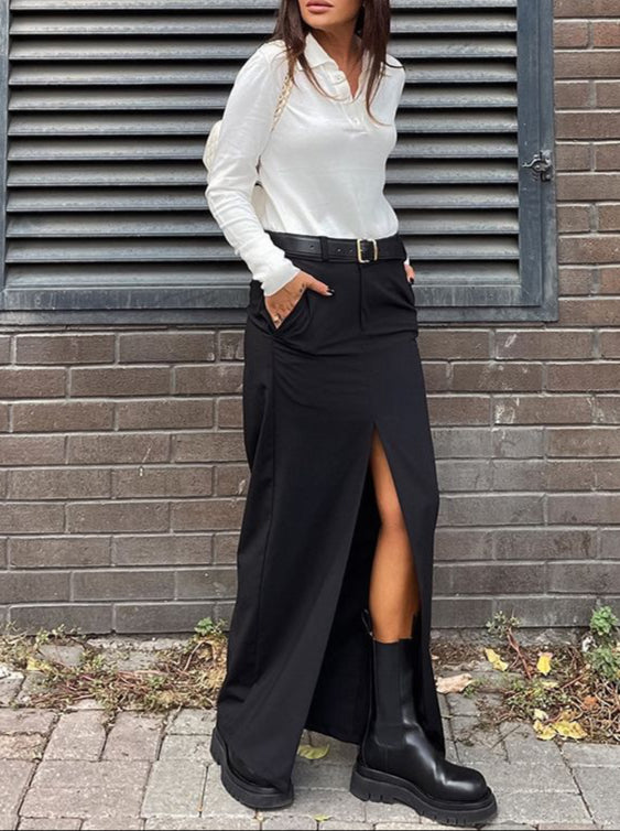Fashion Retro High Waist Skirt