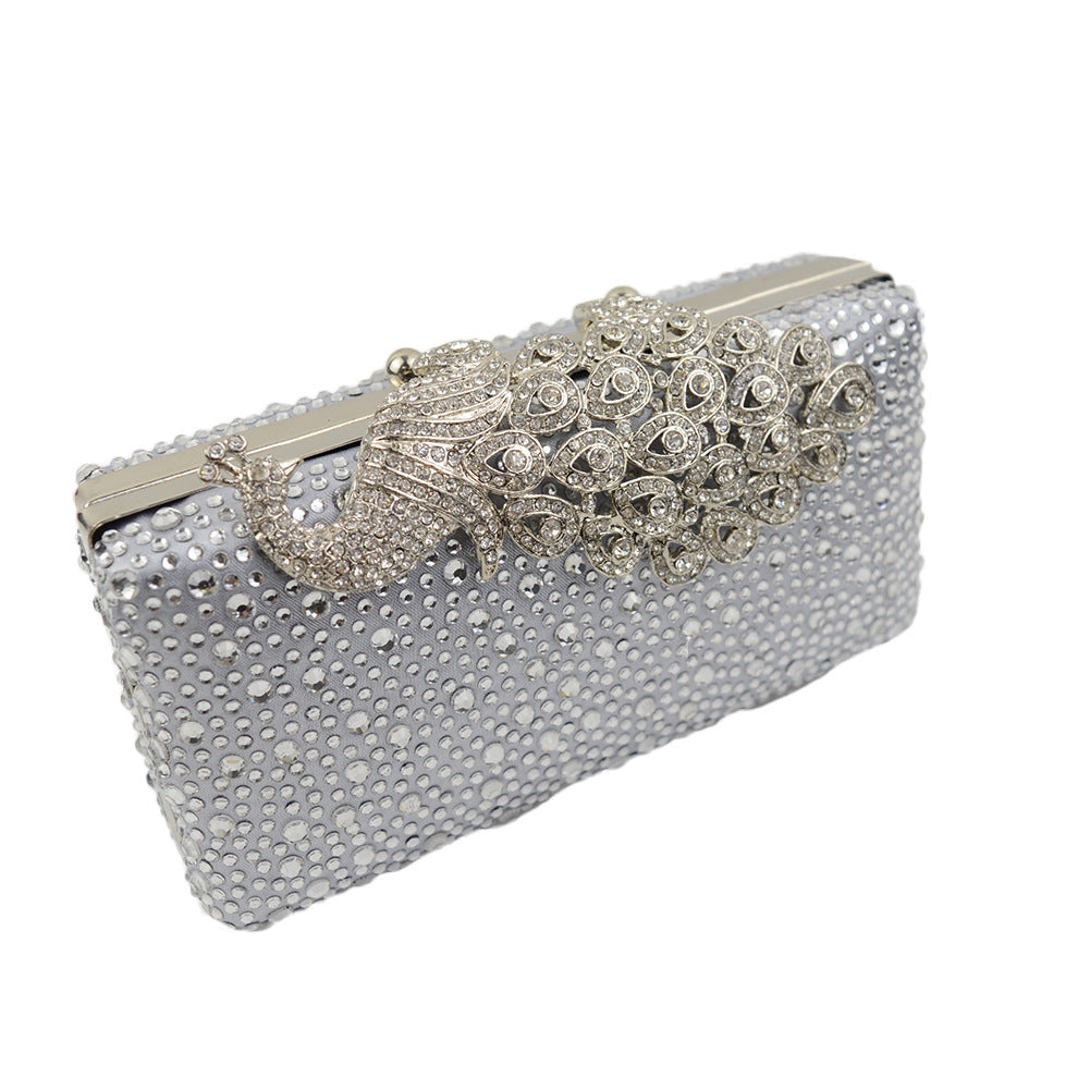 Fashion Peacock with Diamond Bag