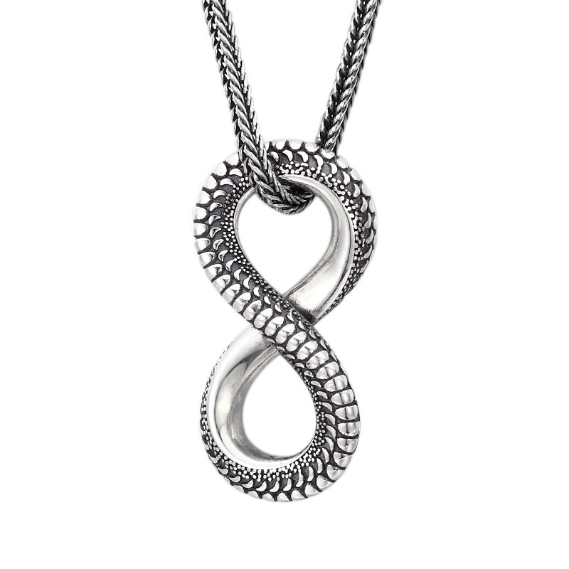 Fashion Sterling Silver Infinite Pendant