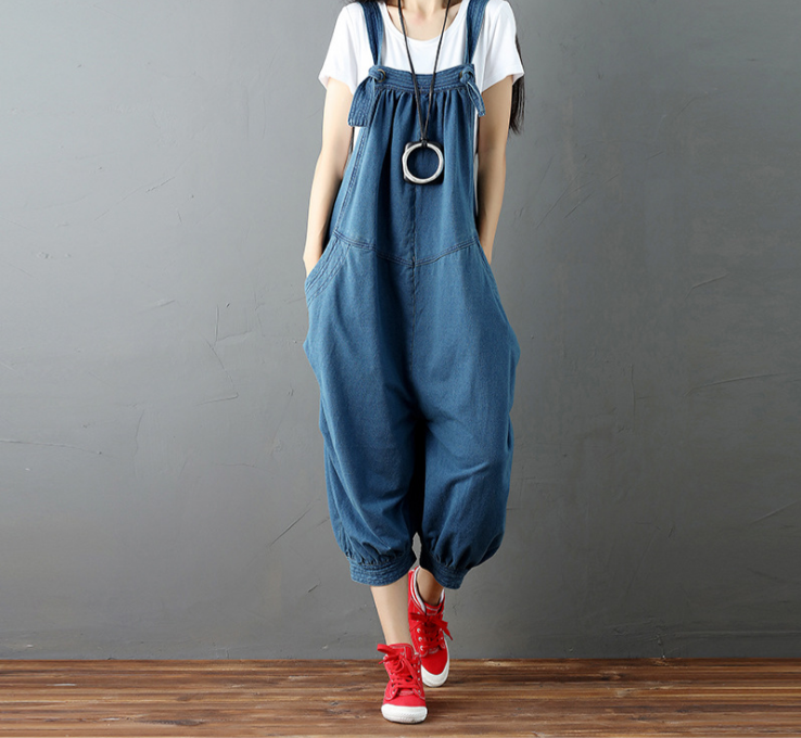 Fashion Casual Drop Crotch Jumpsuits