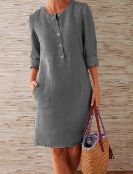 Fashion Ethnic Style Long Sleeve Dress