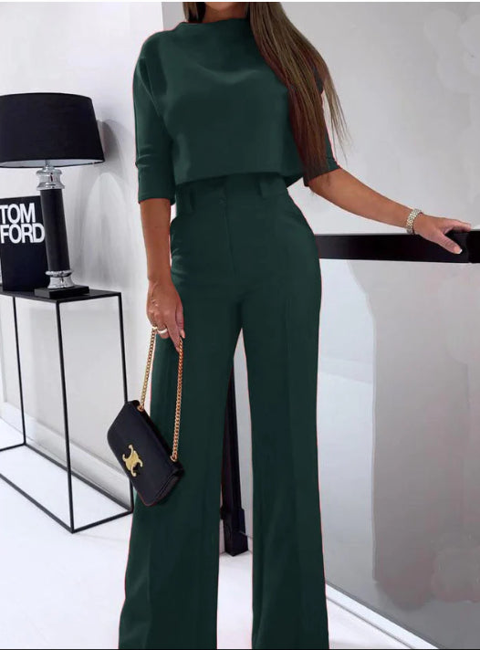 Fashion Nine-Quarter Sleeve Casual Set