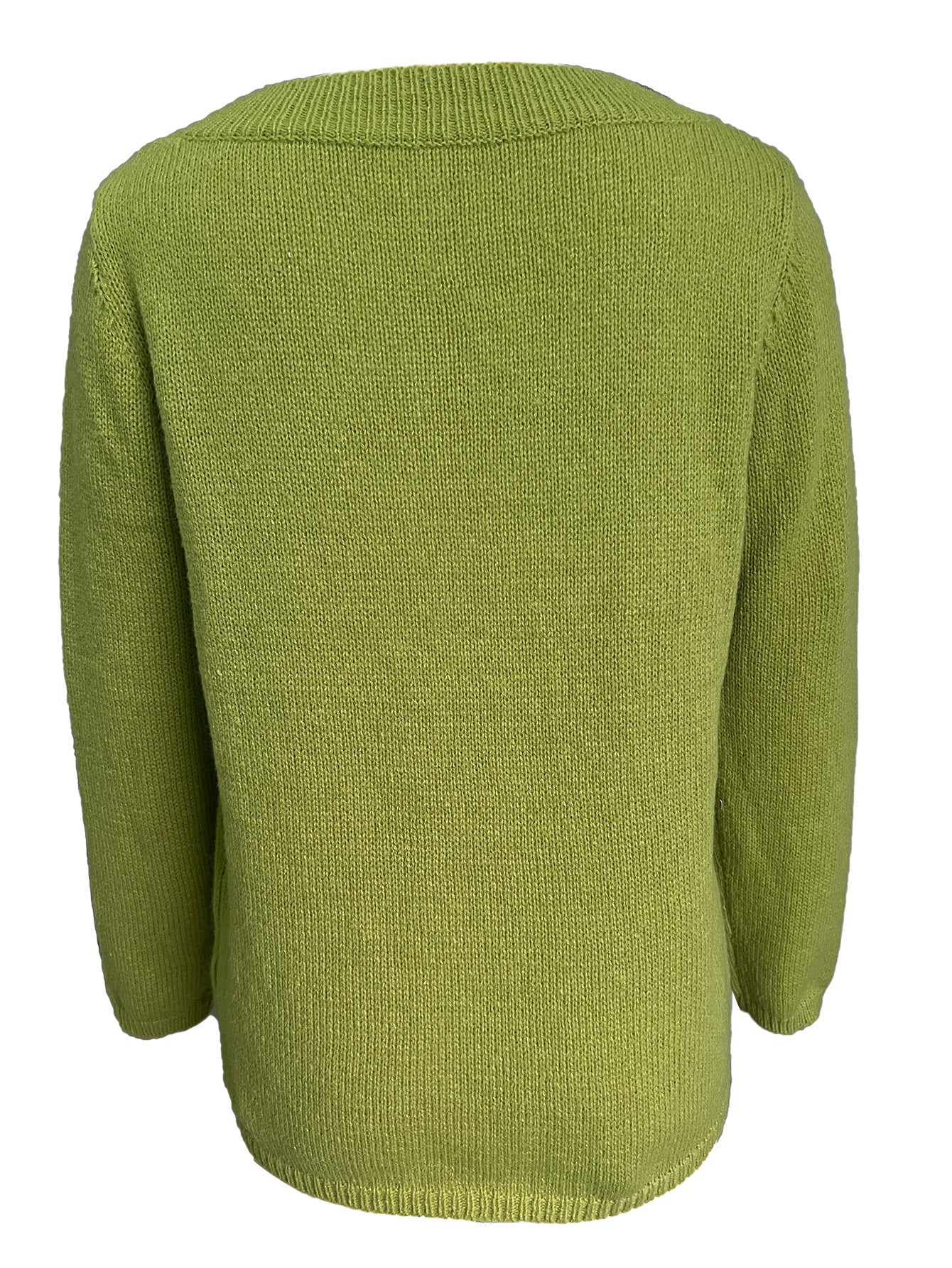Fashion V-Neck Decorative Diagonal Buckle Sweater