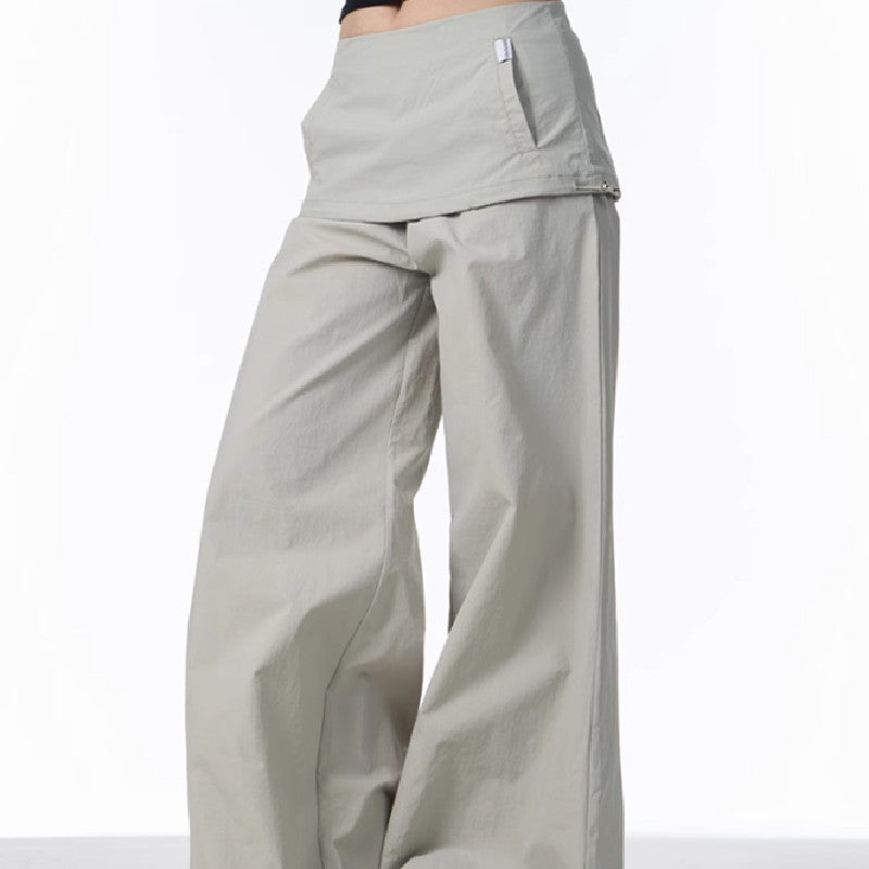 Fashion Bandage Wide-Leg Casual Pants