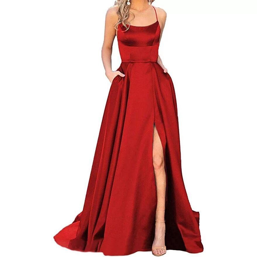Fashion Long Slimming And Shoulder Hollow Party Dress