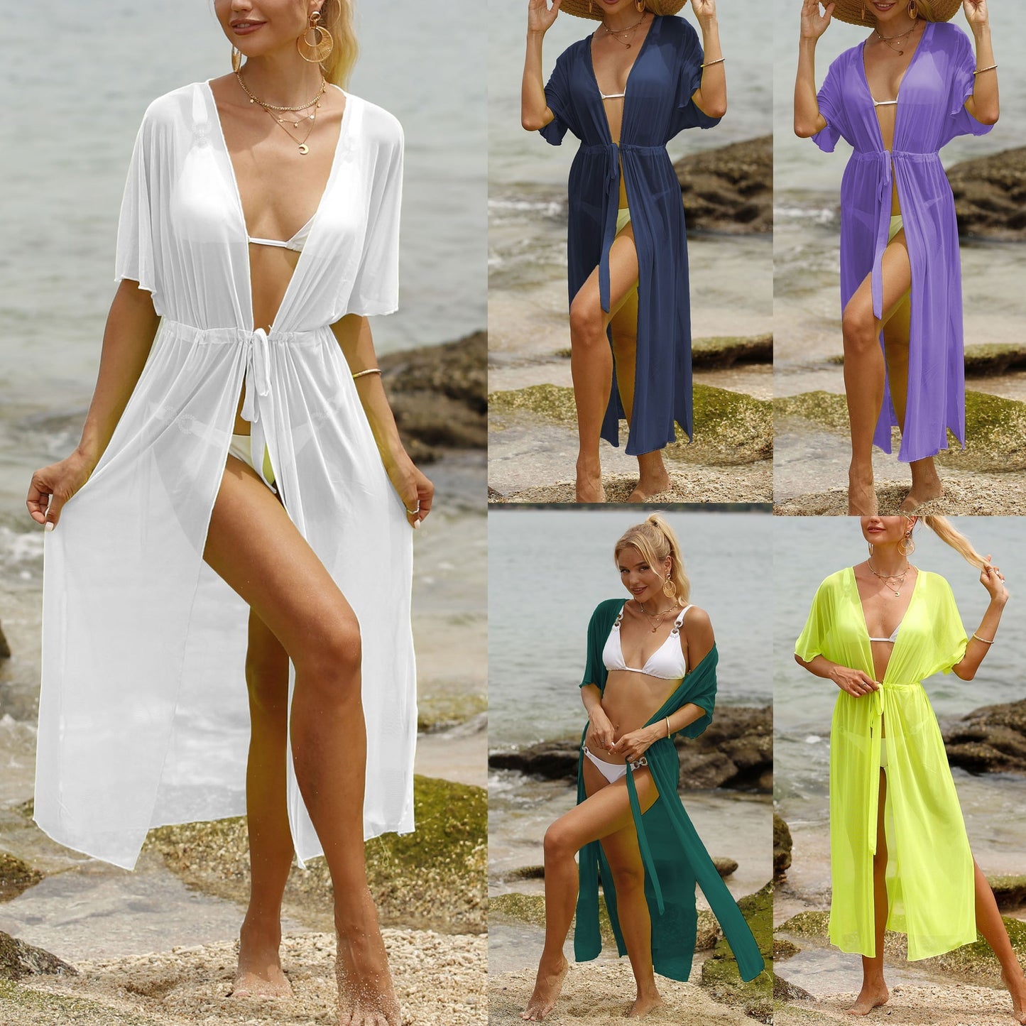 Fashion Beach Sun Protection Cardigan Cover Up