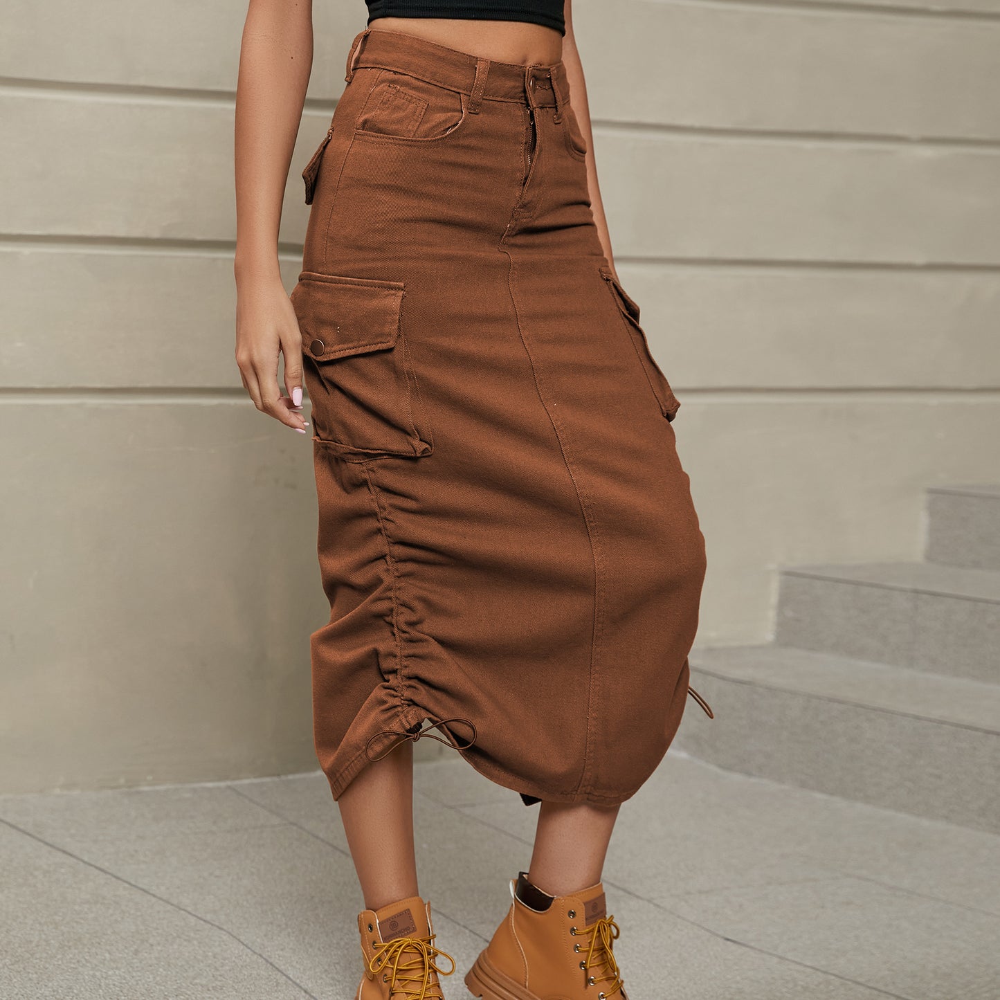 Fashion Casual Mid-Length Skirt