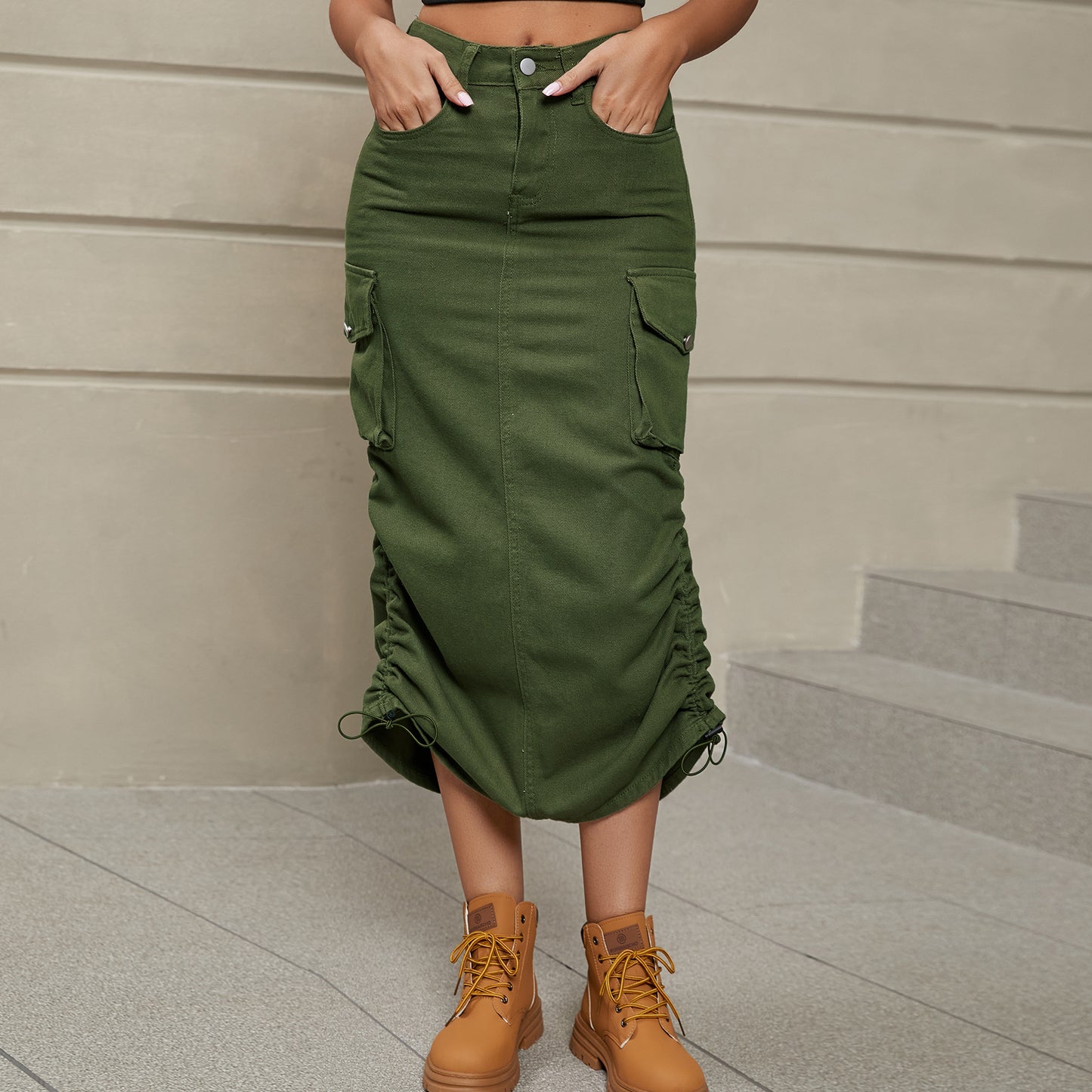 Fashion Casual Mid-Length Skirt