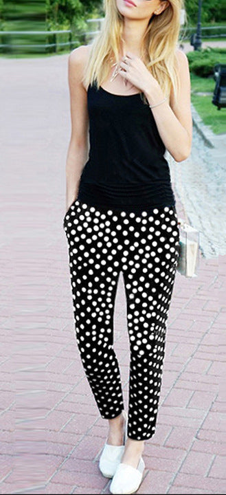Fashion Chiffon Cropped Pants