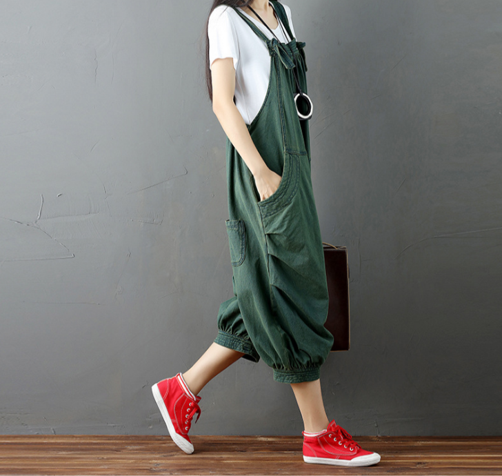 Fashion Casual Drop Crotch Jumpsuits