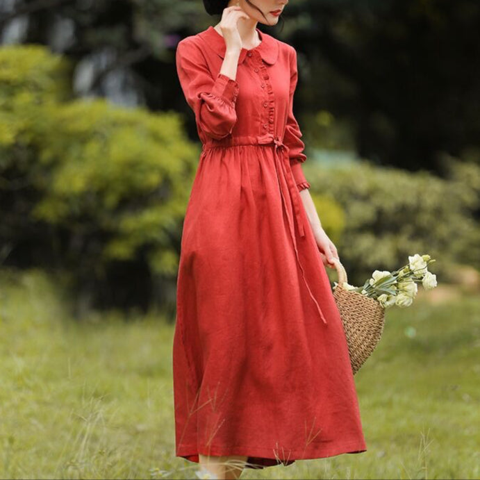 Fashion Ethnic Style Waist-Tight Dress