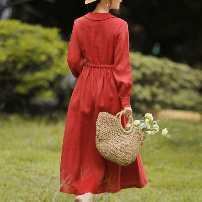Fashion Ethnic Style Waist-Tight Dress