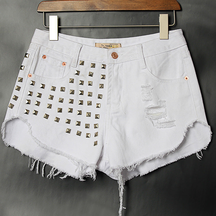 Fashion Denim High Waist Shorts