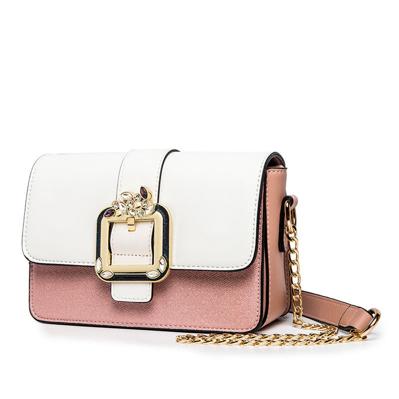 Fashion Chain Square Bag Diamond Lock