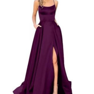 Fashion Long Slimming And Shoulder Hollow Party Dress
