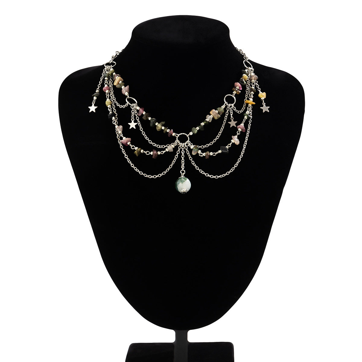 Fashion Beaded Butterfly Wind Dopamine Necklace
