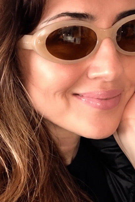 Sienna Retro Oval Sunglasses