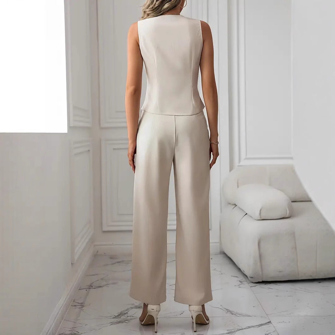 Fashion Casual Vest Pants Suit