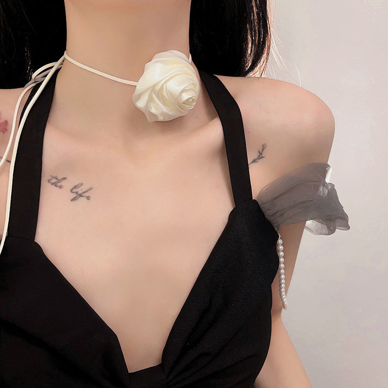 Fashion Handmade Collar Wrist Flower Silk