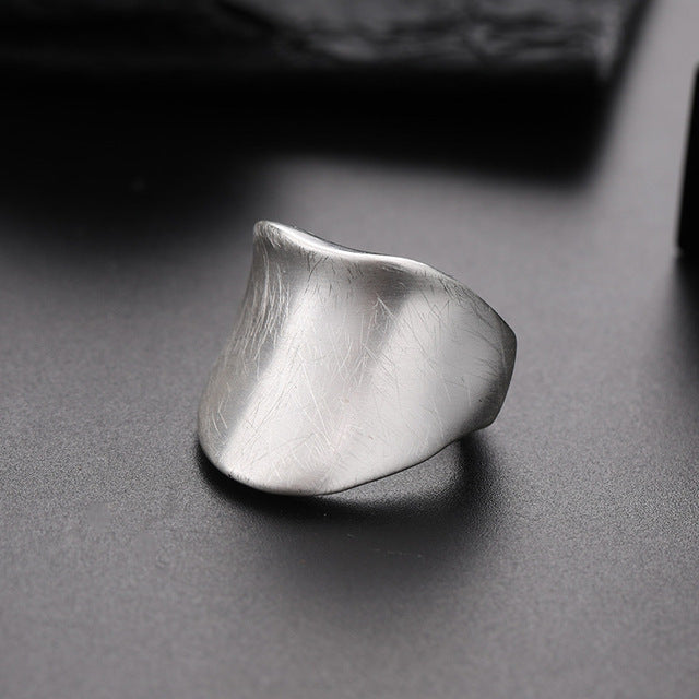 Fashion Irregular Thick Gold And Silver Color Ring