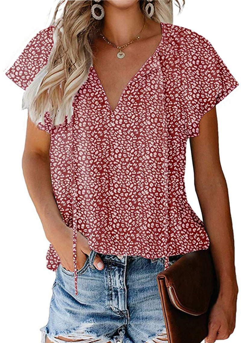 Fashion Floral Chiffon Shirt