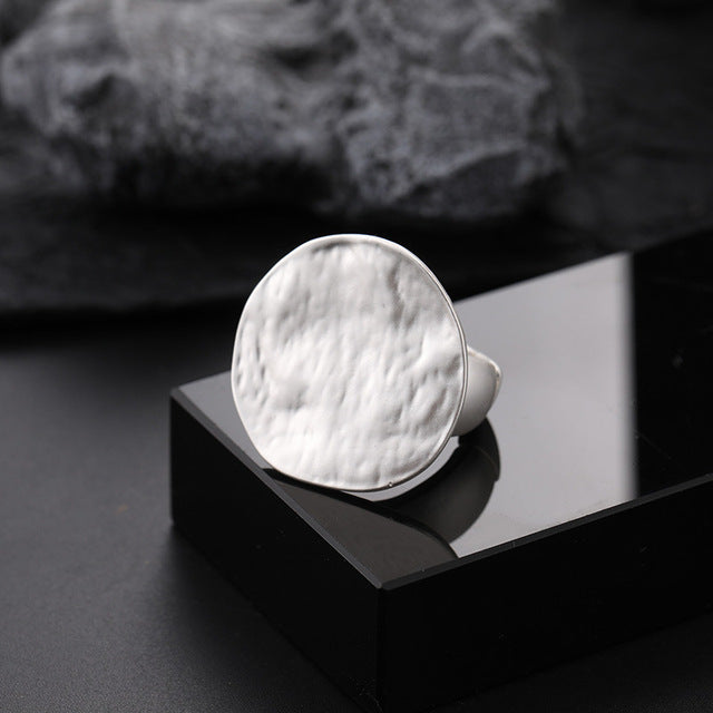 Fashion Irregular Thick Gold And Silver Color Ring
