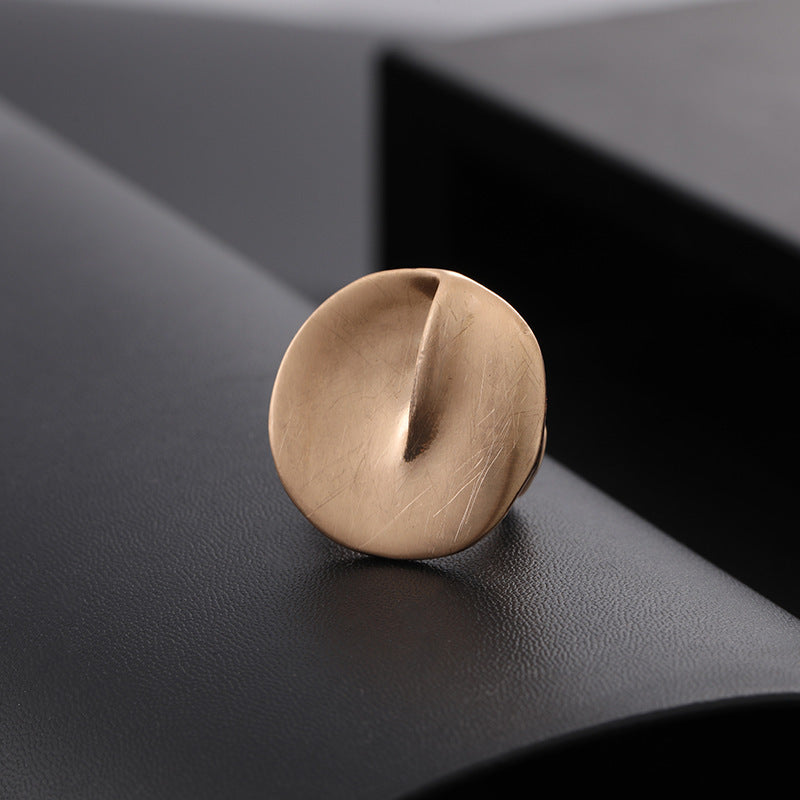 Fashion Irregular Thick Gold And Silver Color Ring