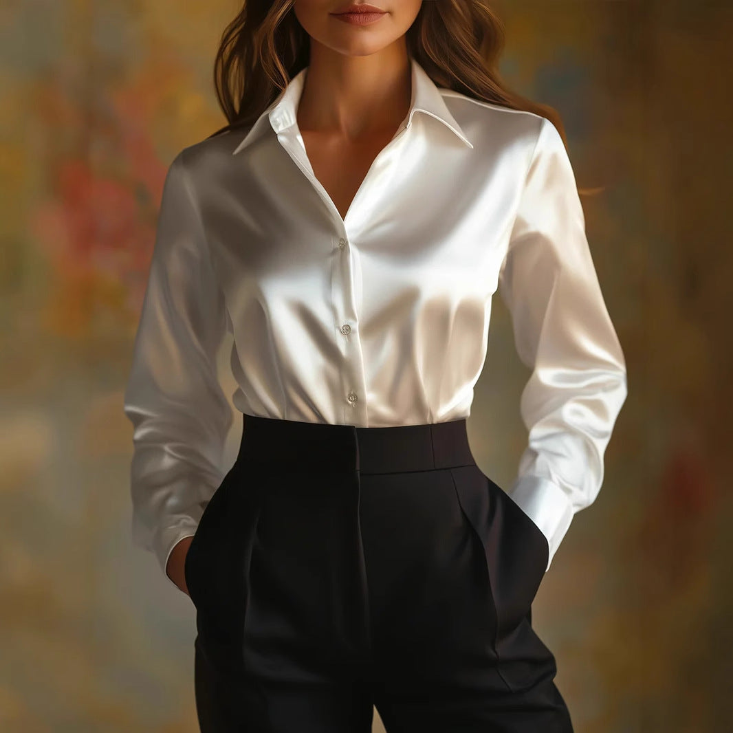 Isaline Satin Relaxed Shirt