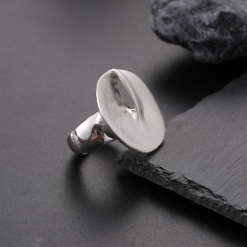 Fashion Irregular Thick Gold And Silver Color Ring