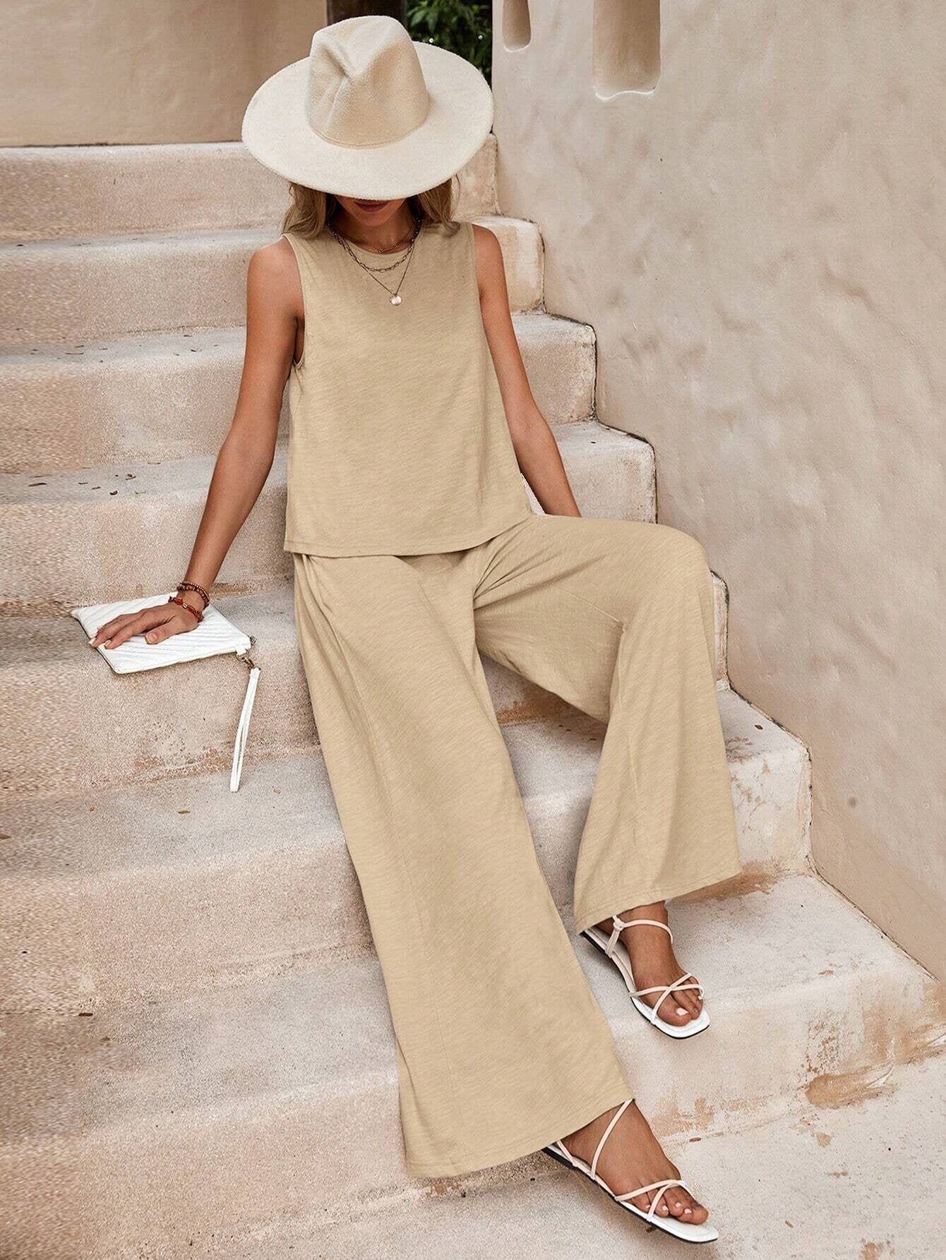 Fashion Loose Pants Top Sets