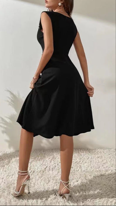 Fashion Studded Sleeveless Dress