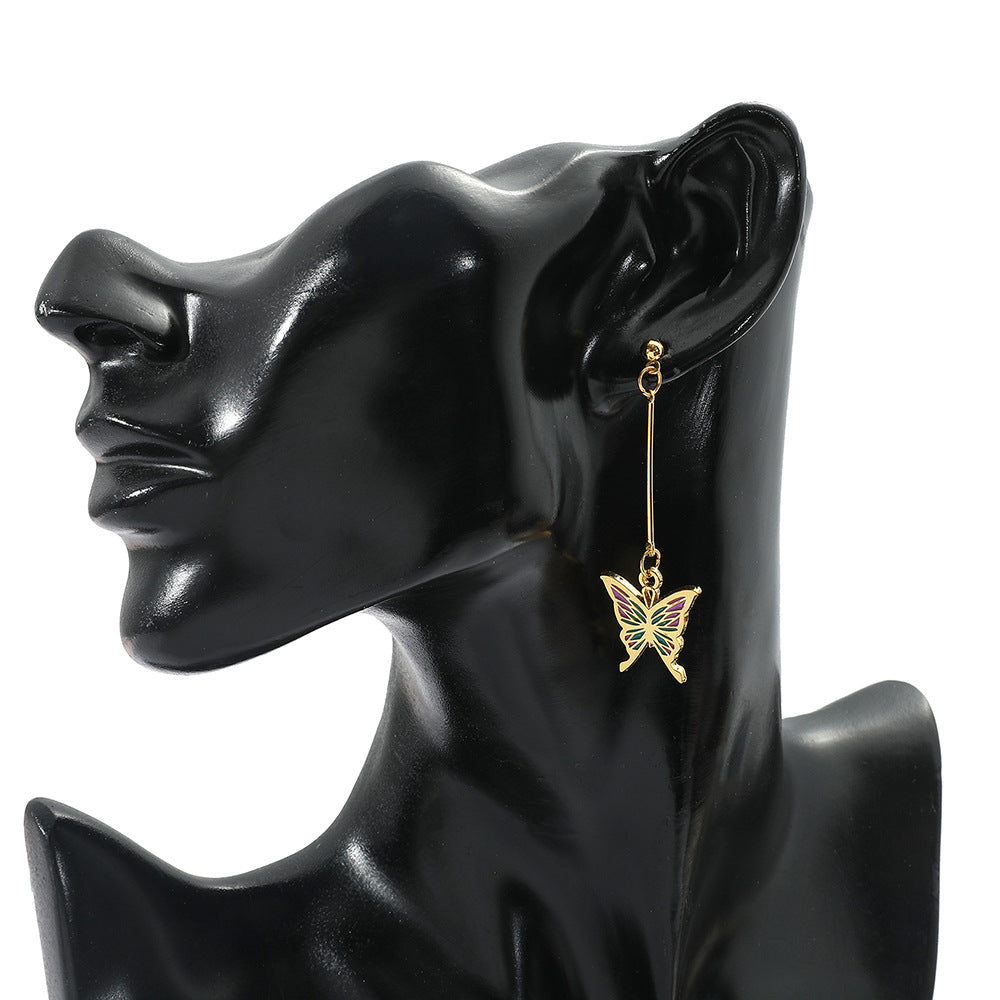Fashion Butterfly Tassel Earrings