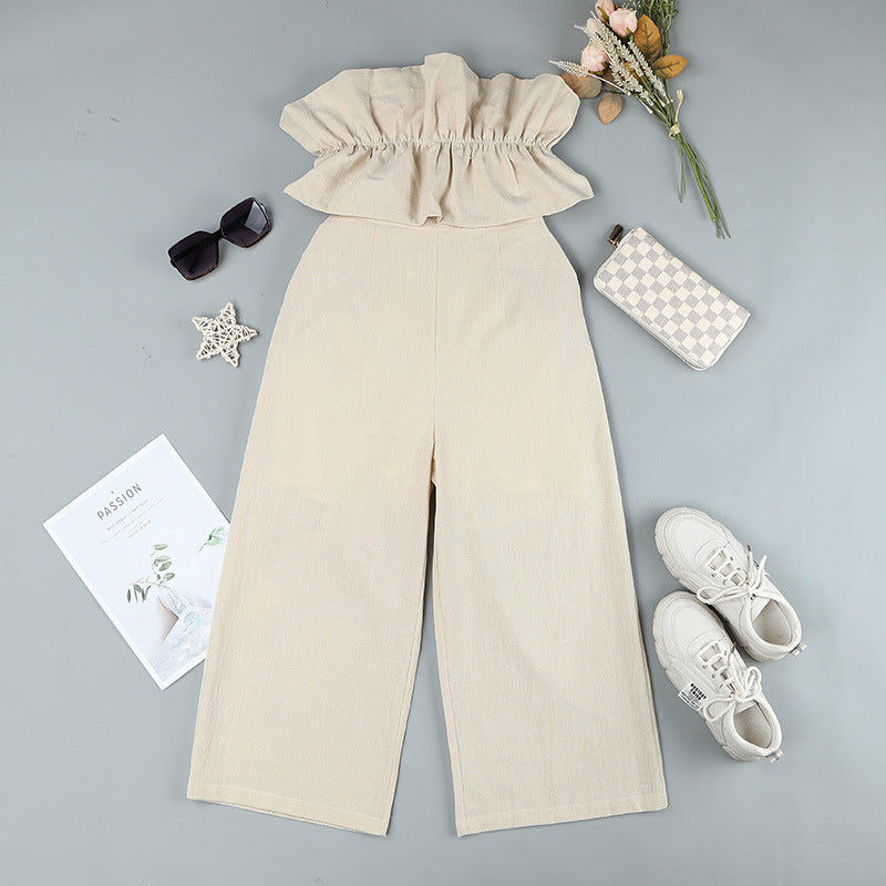 Fashion Pleated Ankle-Length Pants