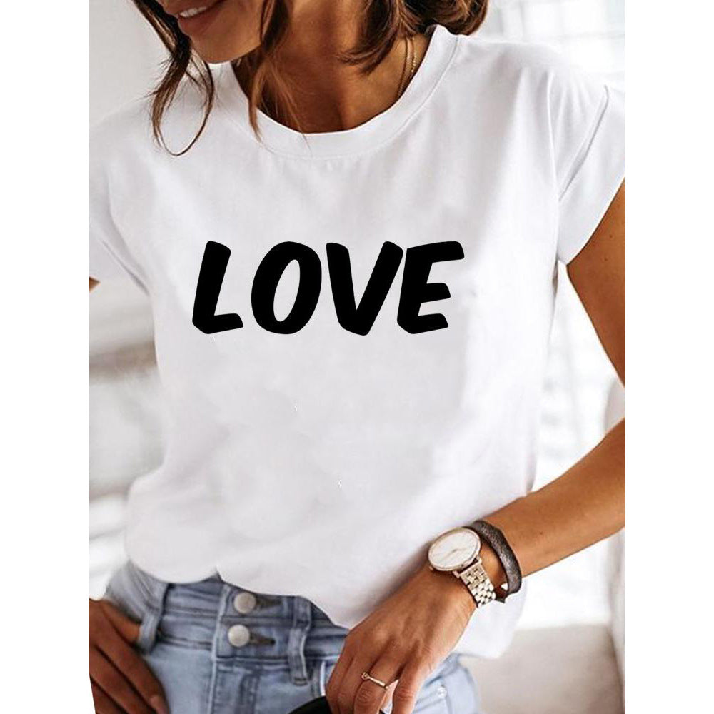 Fashion Daily Short Sleeve Casual Cotton T-shirt