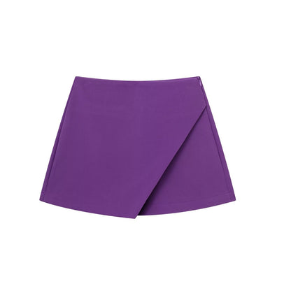 Fashion Asymmetric Skirt Short