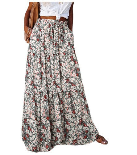 Fashion Bohemian Loose Long Skirt