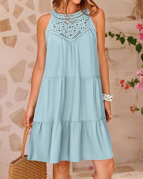 Fashion Halter-neck A-line Dress