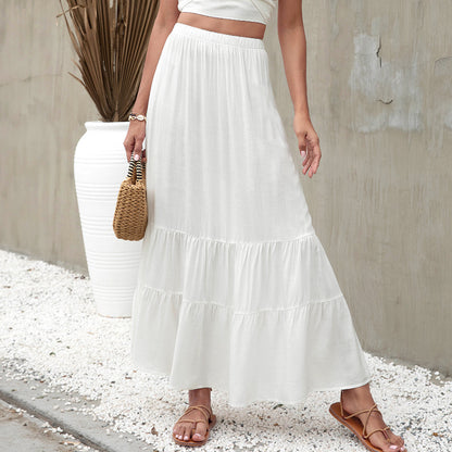 Fashion Ruffles Long Skirt