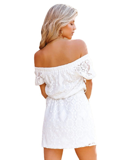 Fashion Lace Off Shoulder Dress