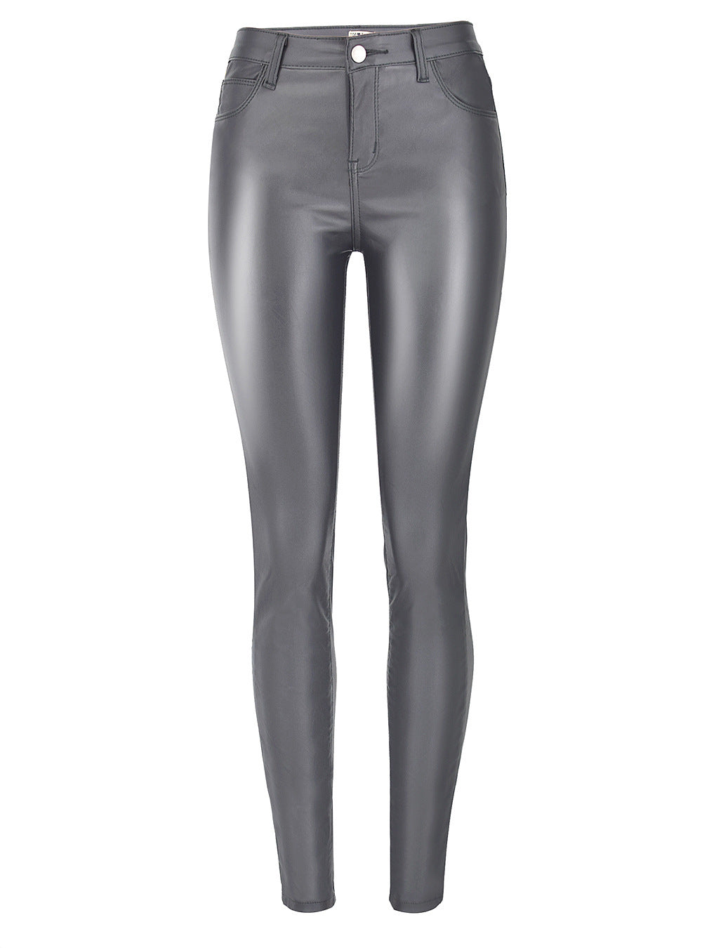 Fashion Body Leather Denim Pants