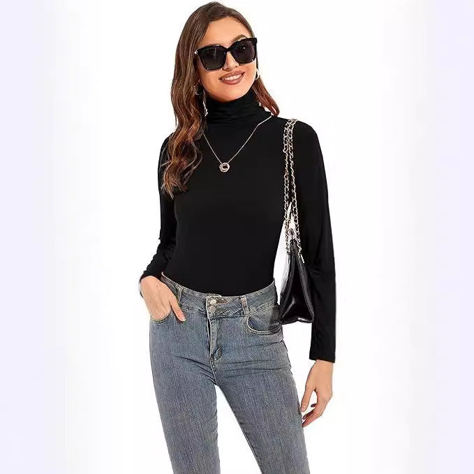 Fashion Slim-fit Turtleneck Elegant Shirt